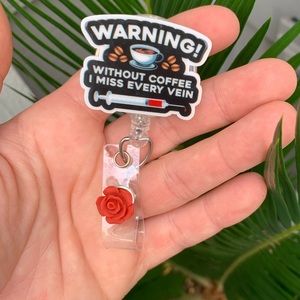 Phlebotomist Retractable Badge Holder